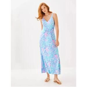 chinese dress ladies Lilly Pulitzer Pearce Maxi Dress Multi Sunshine Vibes LG at Amazon Women's  Clothing store